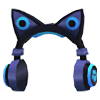 Blue Cat Ear Headphones