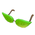 Eco Green Leaf Glasses