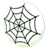 Eco White Spider Web Badge