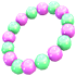 Purple & Green Beads