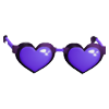 Purple Heart Glasses