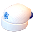 White Winter Hat