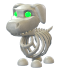 Halloween White Skeleton Dog