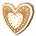 Gingerbread Heart Flying Disc