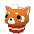 Red Panda Cupcake Chew Toy